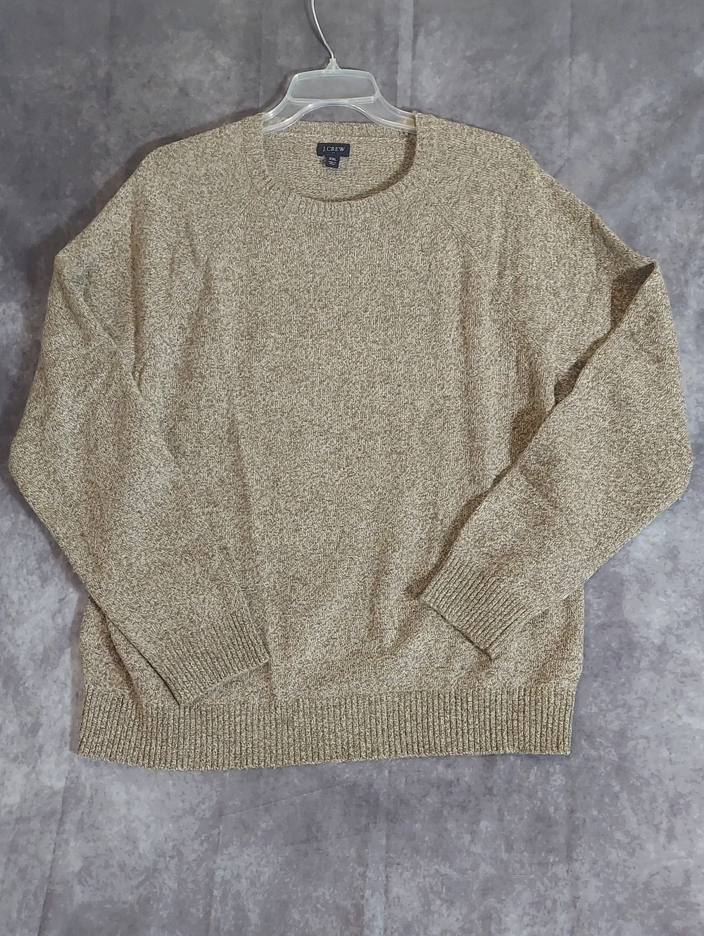 Men's GAP Brown Textured Lamb's Wool Blend Crewneck Sweater XXL - NWOT